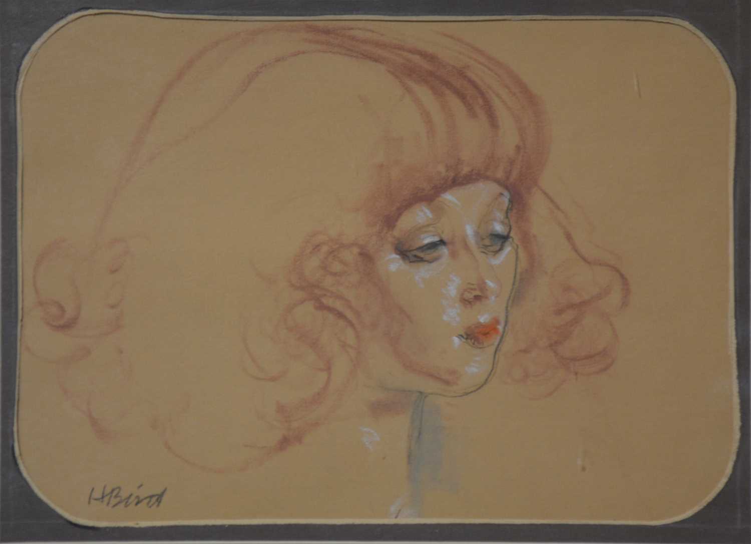 Lot 337 - Henry Bird - Pastel portrait; and Richard Barnard - Pair of watercolours.