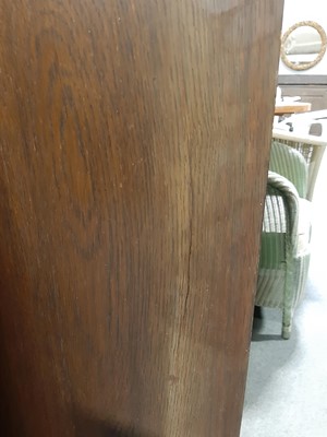 Lot 535 - Globe Wernicke style oak sectional bookcase