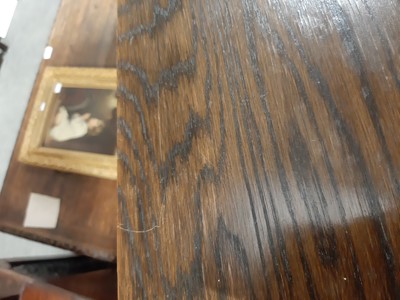 Lot 535 - Globe Wernicke style oak sectional bookcase