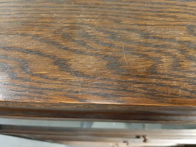 Lot 535 - Globe Wernicke style oak sectional bookcase