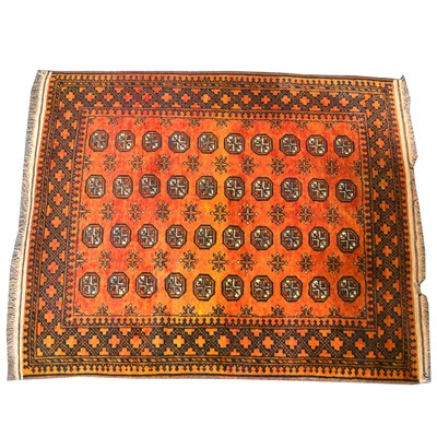 Lot 606 - Two Afghan rugs