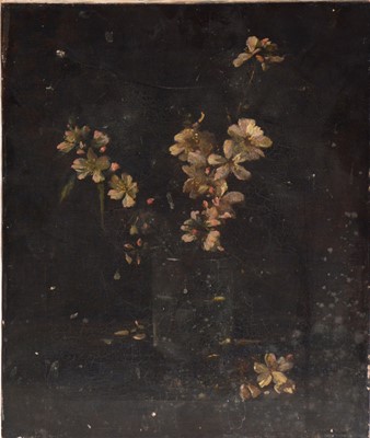 Lot 376 - English School, Still life of flowers.