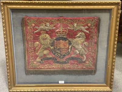 Lot 107 - Bullion work Household Cavalry Trumpeters Banner