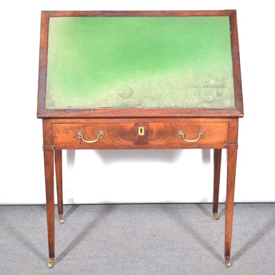 Lot 523 - George III mahogany architects desk