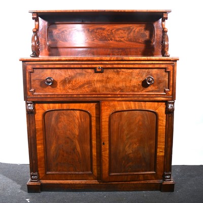 Lot 504 - A Victorian mahogany secretaire.