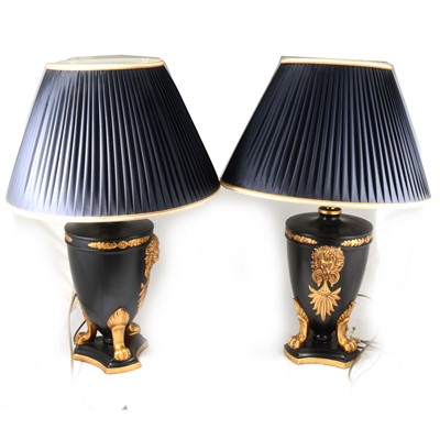 Lot 178 - Pair of modern table lamps