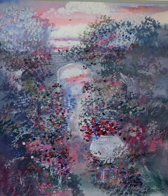 Lot 469 - Janet Rogers - Gardens, a set of twelve watercolours.