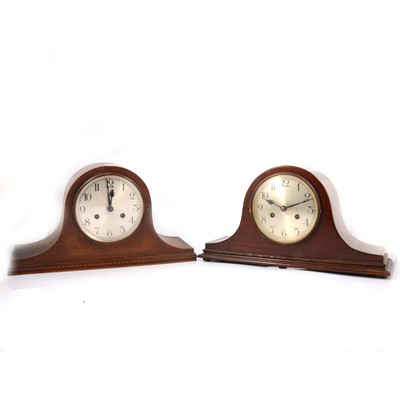 Lot 352 - Two domed mantle clocks