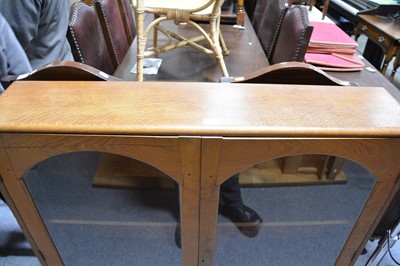 Lot 183 - Oak glazed bookcase