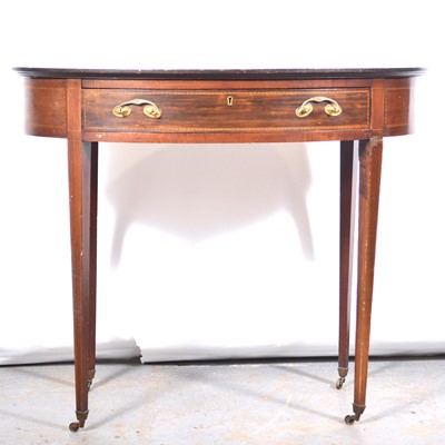 Lot 194 - Edwardian inlaid mahogany side table