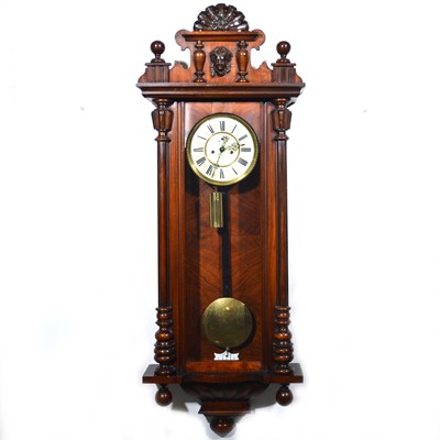 Lot 516 - Vienna Regulator wall clock, late 19th Century.