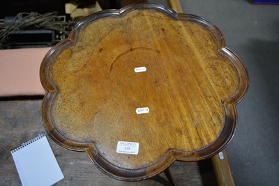 Lot 379 - Georgian mahogany tripod table, lobed top.