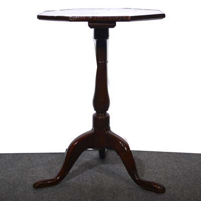 Lot 400 - A Georgian stained oak tripod table, circa 1800.