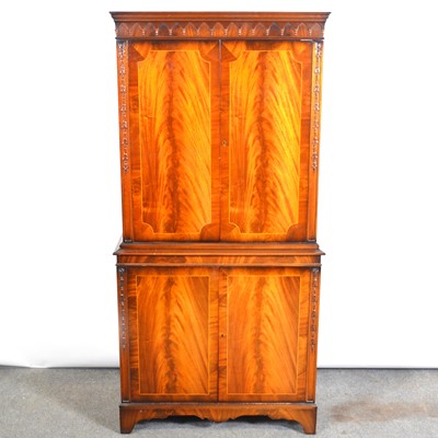 Lot 506 - Reproduction mahogany cocktail cabinet