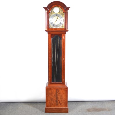 Lot 533 - Reproduction mahogany longcase clock