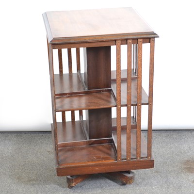 Lot 579 - Edwardian mahogany revolving bookcase