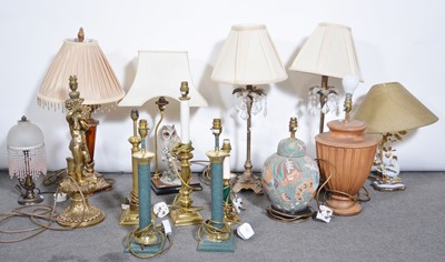 Lot 563 - Collection of table lamps