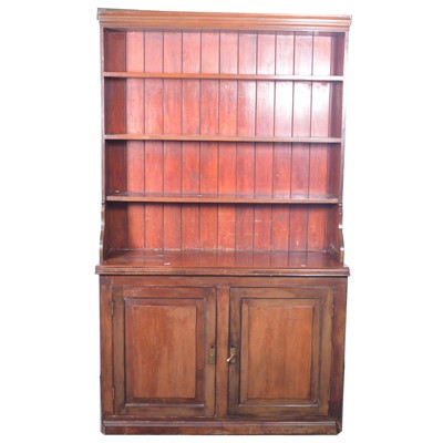 Lot 425 - Large Victorian mahogany and stained wood bookcase.