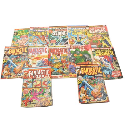 Lot 61 - Twenty-eight bronze-age Marvel comics, Thor, Sub-Mariner and Fantastic Four