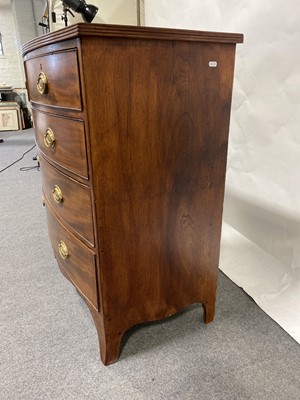 Lot 44 - A Victorian mahogany bowfront chest of drawers.