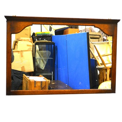 Lot 216 - Titchmarsh & Goodwin oak framed wall mirror