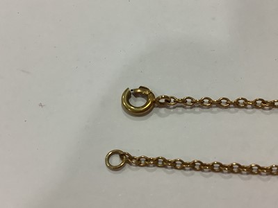 Lot 208 - 9 carat gold locket and chain.