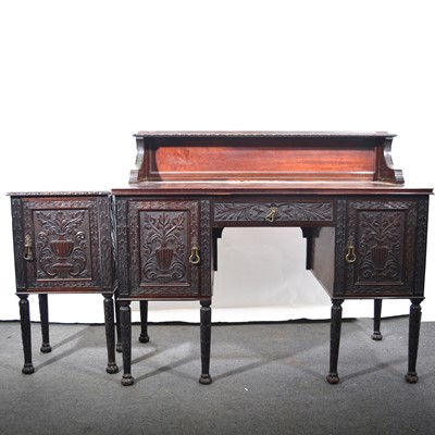 Lot 491 - Mahogany washstand and pot cupboard, by  H. Mawer & Stephenson, London.