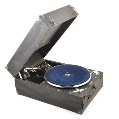 Lot 92 - A Columbia portable record player gramophone.
