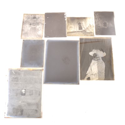Lot 100 - Photographic glass plates, various sizes and types, some in original boxes.