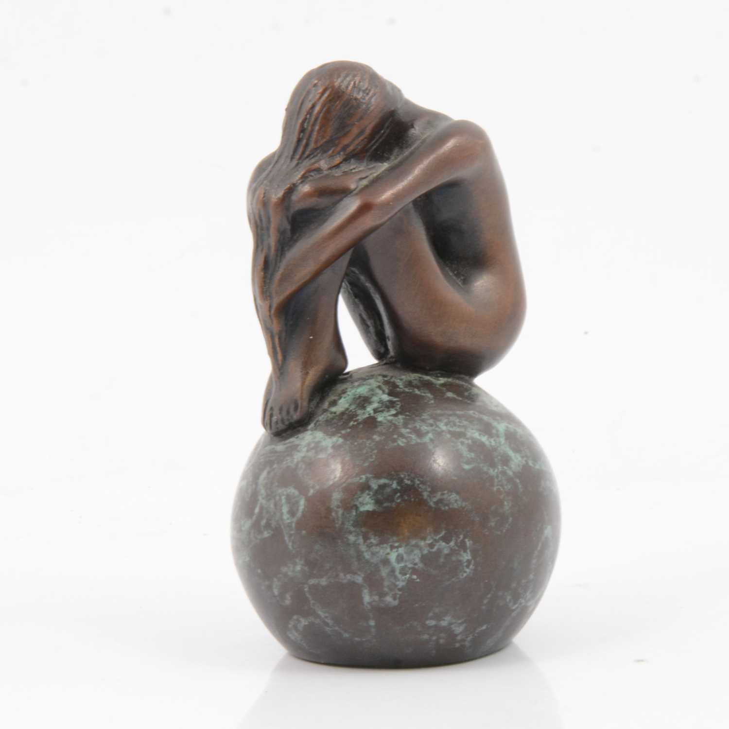 Lot 382 - Jonathan Wylder - Seated Nude on Sphere
