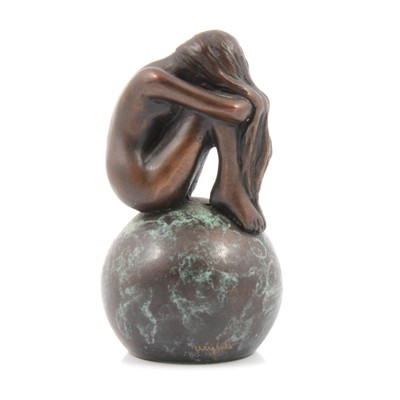 Lot 382 - Jonathan Wylder - Seated Nude on Sphere