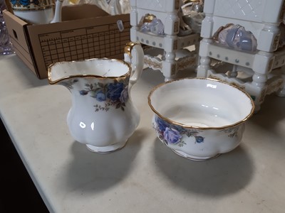 Lot 54 - A quantity of part tea sets, decorative plates, and other decorative ceramics.