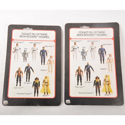 Lot 22 - Buck Rogers and Wilma Deering Mego Corp figures, in blister-packs.