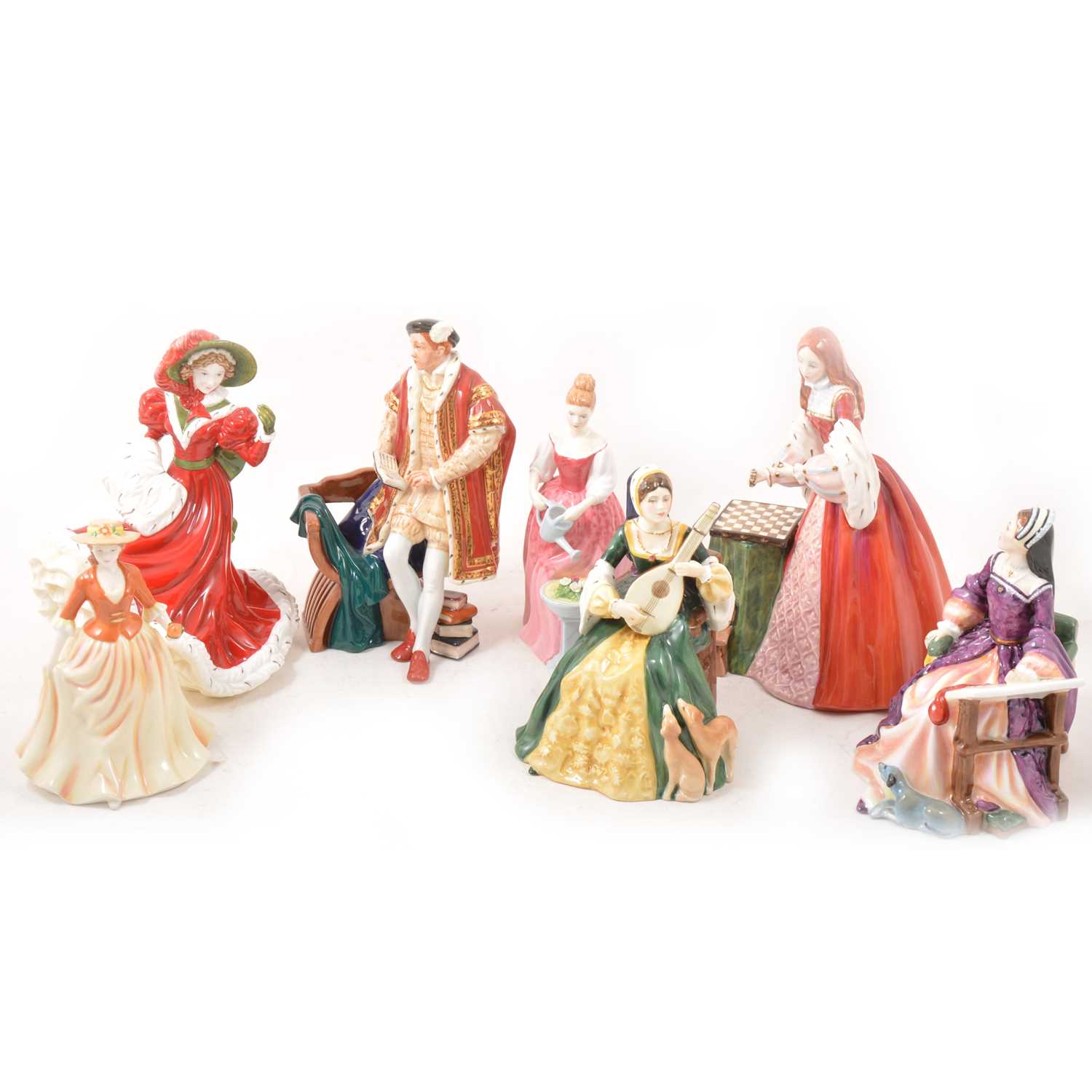 Lot 42 - Royal Doulton historical royal and other figures