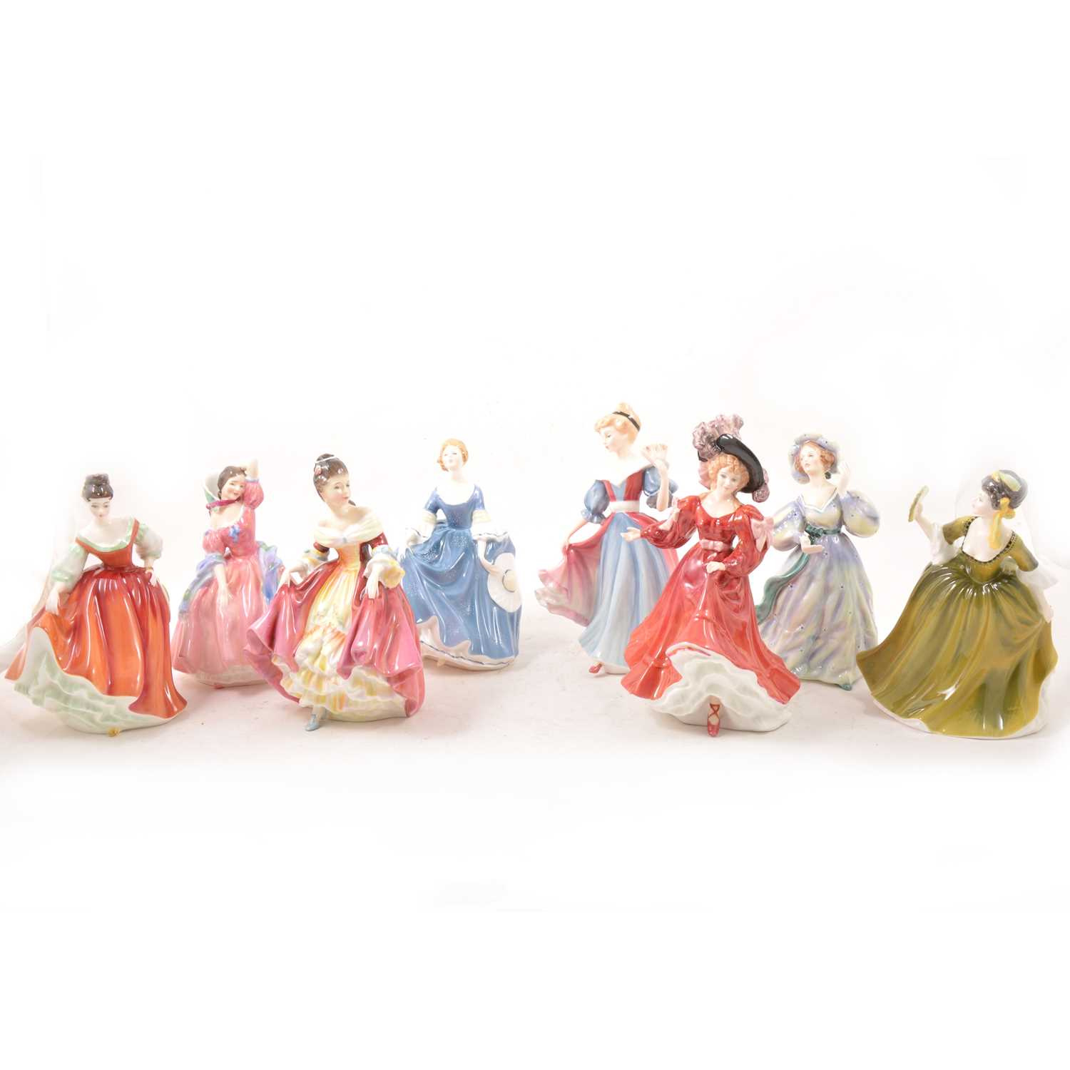 Lot 15 - Eight Royal Doulton ladies, including Southern Belle HN2229.