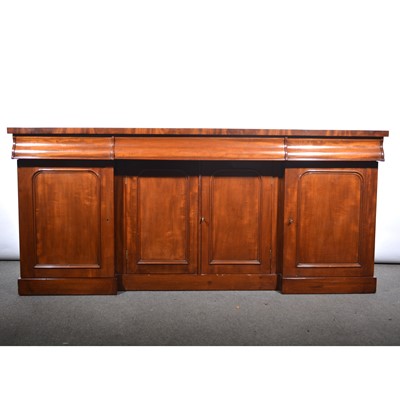 Lot 470 - Victorian mahogany sideboard.