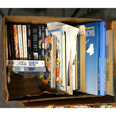 Lot 49 - Buck Rogers books, re-print comic strips, comic etc (one box).