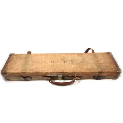 Lot 251 - Canvas shotgun case.