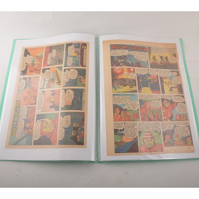 Lot 39 - Three folders of Buck Rogers newspaper comic pages, The Sunday Sun Baltimore/Los Angeles Times 1942-1943