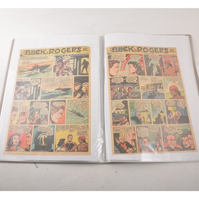 Lot 41 - Eight folders of Buck Rogers newspaper comic pages by Rick Yager