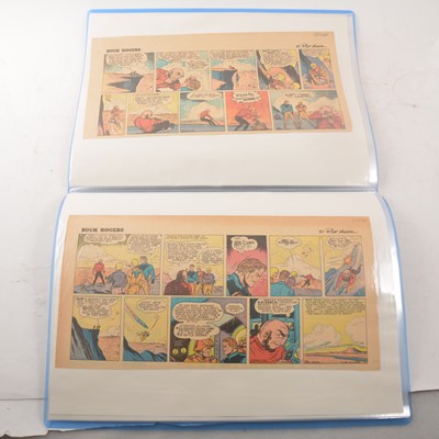 Lot 41 - Eight folders of Buck Rogers newspaper comic pages by Rick Yager