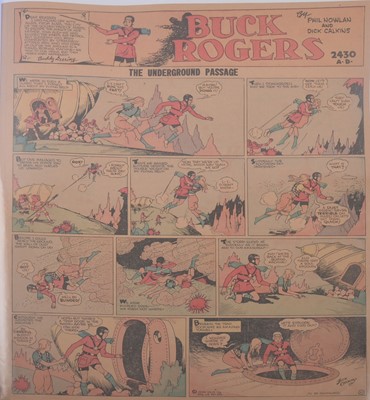 Lot 42 - Buck Rogers newspaper comic strip pages, 39 pages, 1930 to 1931