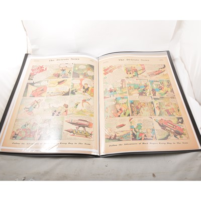 Lot 44 - Buck Rogers newspaper comic strip pages, 40 colour supplement pages 1932-134