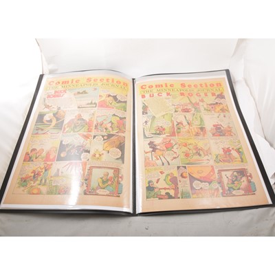 Lot 44 - Buck Rogers newspaper comic strip pages, 40 colour supplement pages 1932-134