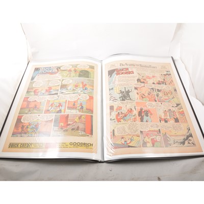 Lot 47 - Buck Rogers newspaper comic strip pages, 40 colour supplement pages 1937-1939