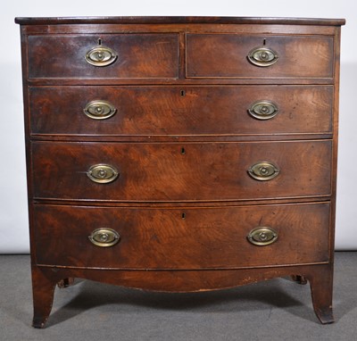 Lot 539 - Victorian mahogany bowfront chest of drawers