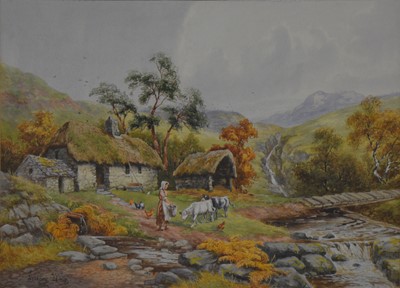 Lot 366 - Sidney Watts - A Typical Scotch Cottage.