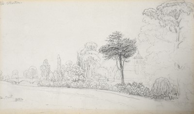 Lot 352 - Edward Jennings - four landscape pencil sketches.