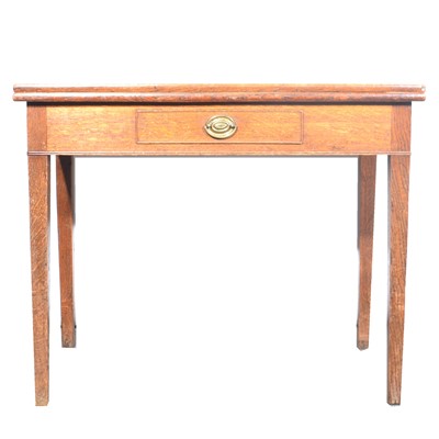 Lot 492 - Oak side table, 19th century.