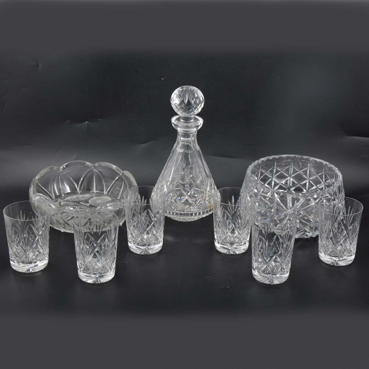 Lot 46 - Miscellaneous household cut glass.